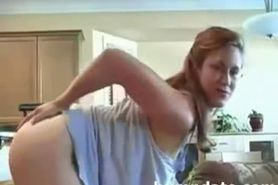 Busty GF gets doggystyled and jizzed on