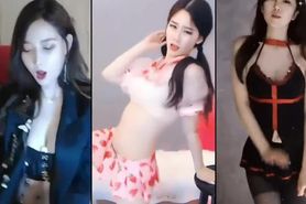 PMV : KBJ Triple Cum Challenge (Korean and Chinese Webcam Girls)