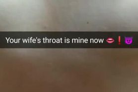 Stranger abused my young wife. He screw her mouth in deepthroat [Cuckold. Snapchat.]