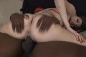 Curvy teen slut is a hot black dick chaser getting fucked on the couch