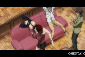 Hentai mistress sexually tortures teen couple