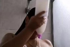 Angelita in the shower