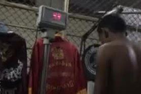 Thai Boxer Naked Boxing Weigh In Exposed 16 (Slow Mo + Zoom)
