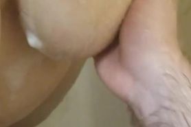 Blowjob in shower he cums in my mouth