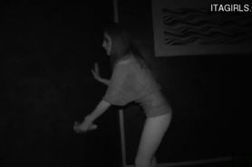 Glory Hole Brings her the Surprise she Loves.