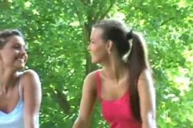 Suzie Carina and Anette Keys nude outdoors