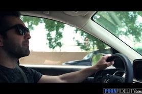 Pornfidelity Miranda Miller Tips the Driver with Tight Pussy