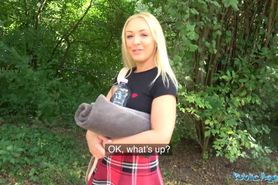 Public Agent British Blonde Amber Deen first time outdoor sex