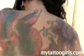 sexy tattooed asian girl