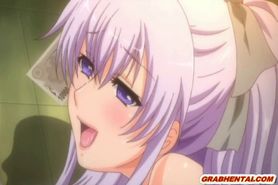 Busty japanese anime pussy and ass fucked
