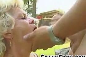 Granny Paying the Lawn Guy With Her Throat  crankcamscom