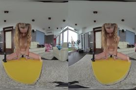 gorgeous AMELIA MILLER virtual reality vr180 dildo challenge