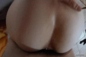 POV Doggystyle Fucked With Hot Deep Cum In Her Mouth with imprecations. BLASPHEMY