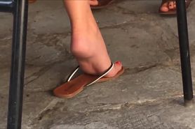 Candid sexy soles and flip flops!