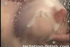Sexy milk lactating slut