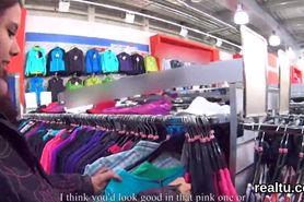 Glamorous czech girl gets tempted in the supermarket and reamed in pov