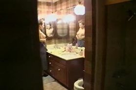 Voyeur - Masturbates In Bathroom showing striptease