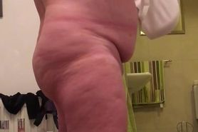 bbw wife removes white top
