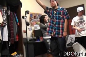 Mouthwatering dorm party - video 6