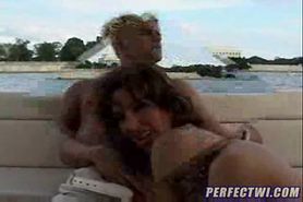 Debauchery of a hot Mom on the boat