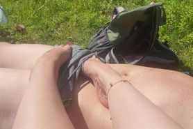 Camilla Tootsie teases dick with her feet