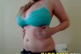 Blonde with big tits tease - pifcams.com