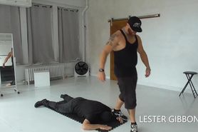 STRAIGHT DOM TRAMPLES HIS GAY SLAVE WITH SNEAKERS -TEASER