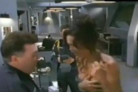 Julie Strain Breasts,  Butt Scene  in Busted