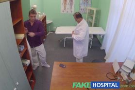 FakeHospital Blonde tourist gets a full examination