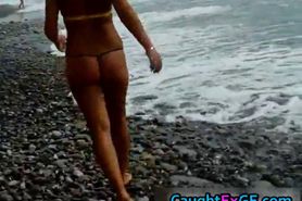 Bikini babe shows her sexy pics part2 - video 2