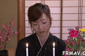 Sultry japaneses lusty masturbation - video 7