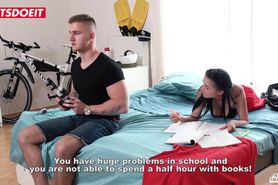 LETSDOEIT - Horny Czech Teen Gets Caught Fucking Boyfriend's Daddy
