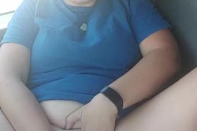Masturbating my wet pussy while he's driving