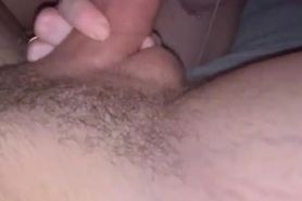 Bae loves sucking and gagging on my big rough white cock