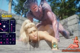 Hard Monster fucking Samus Aran hardcore 3D Porn Movie