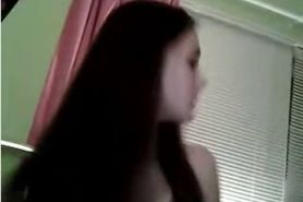 brunette teasing on cam