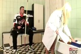 Nurse Fucked by two Hockey Players