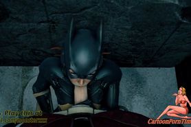 Batgirl enjoys a good sucking from Robin