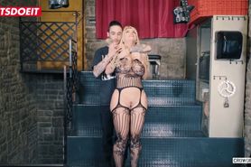 LETSDOEIT - Obedient latina Blondie Fesser hard BDSM sex