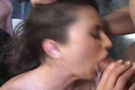 Two Sexy Women Get Fucked And Lick Cum Out Of Each Other