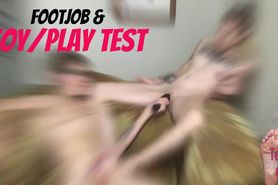 footjob and toy play teaser