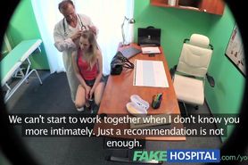 FakeHospital Slim blonde uses her sexy body and talented tongue to get a job