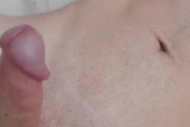 Cumming rough all over the shower floor before my roomate cums home! Pov!