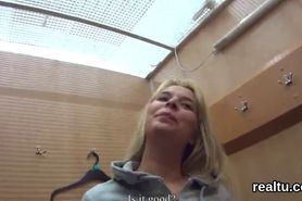 Charming czech teenie is seduced in the supermarket and rode in pov