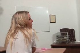 Kinky teacher ass spanking blonde lesbian