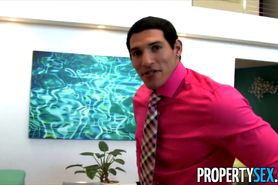 Dirty real estate agent Abby Cross fucks client