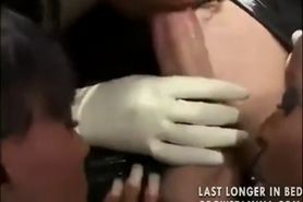 Four Black Nurse Cuties Sucking
