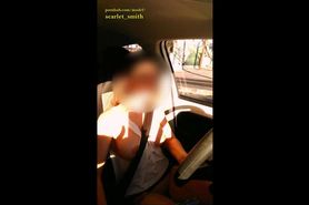 Exhibitionist HotWife driving