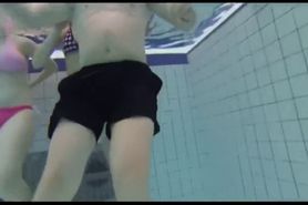 Teen Sex in Pool - Under Water Cam - video 1