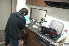 Wife banged at her kitchen